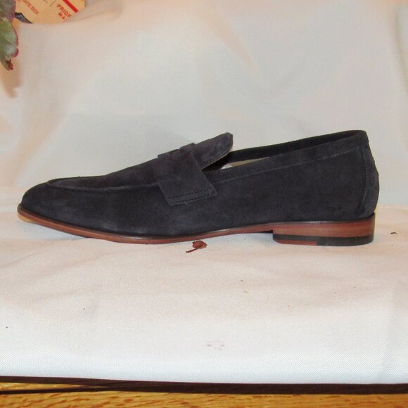 Oliver Sweeney Keyworth Navy Blue Calf Suede Penny Loafers Sze 10 Excellent Cond - Picture 4 of 12